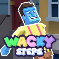 Wacky Steps is a funny walking game where something as simple as taking a step suddenly feels like the hardest challenge in the world. Your mission is to guide a wobbly character across dangerous sidewalks, avoid cracks, dodge crazy obstacles, and collect coins along the way.